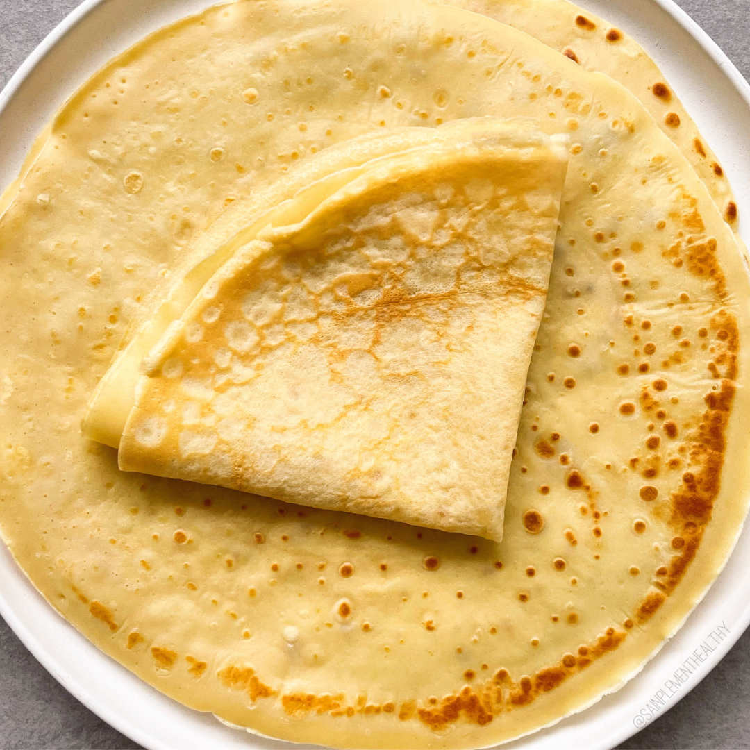 Pâte à crêpes légère sans beurre Sainplement Healthy